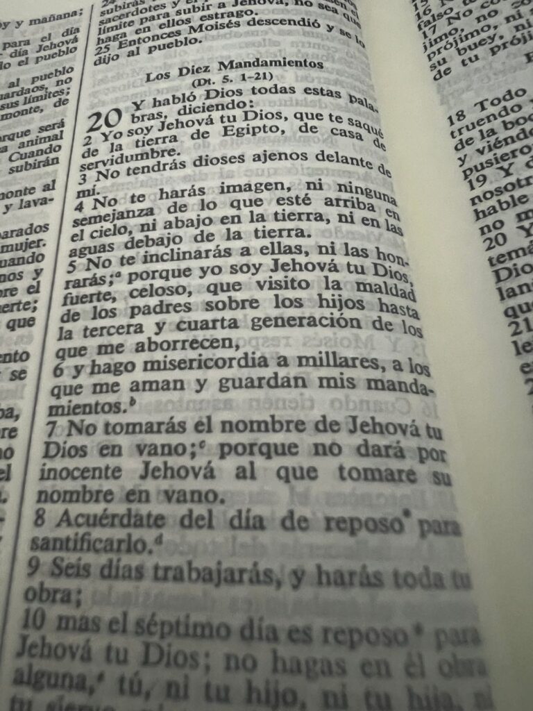 los diez mandamientos